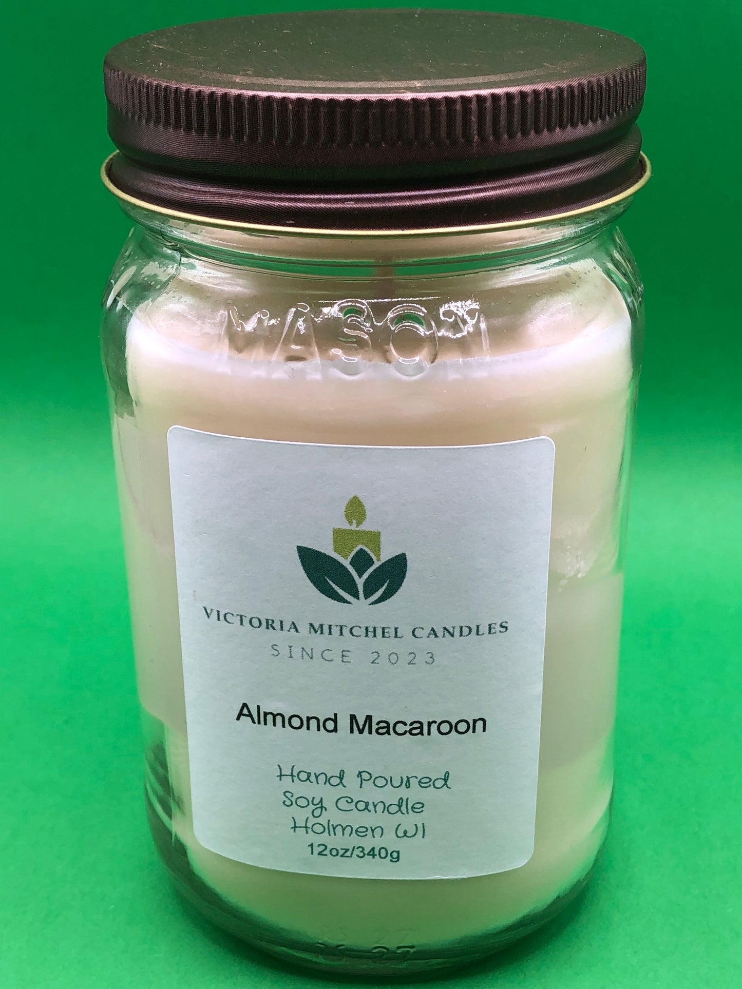 12 oz Mason Jar Hand-poured Soy Candle